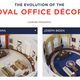 A screenshot comparing3D renderings the Oval Offices of Barack Obama and Joe Biden